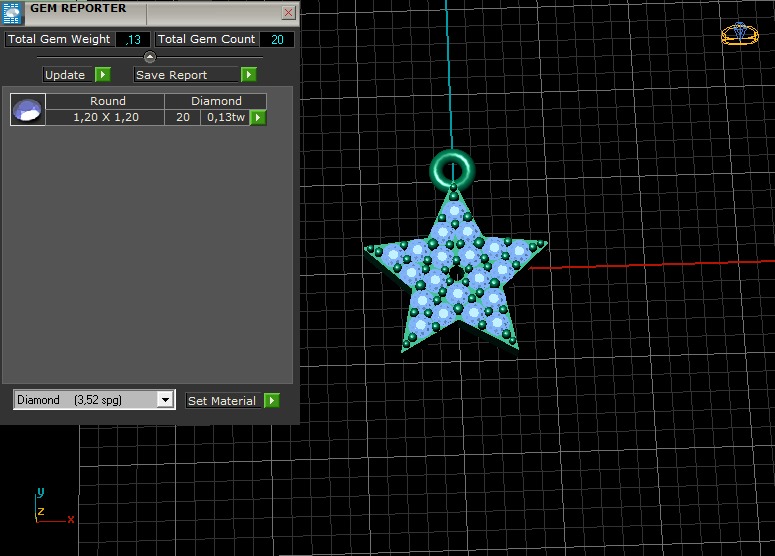 Star pendants 3D print model_6