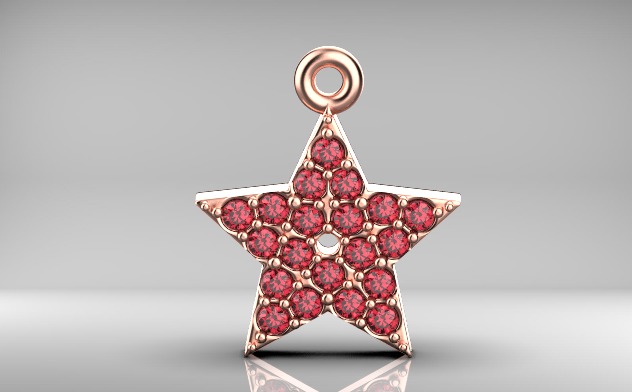 Star pendants 3D print model_14
