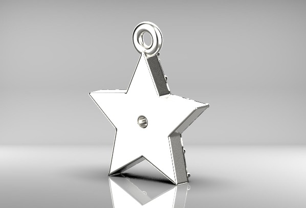 Star pendants 3D print model_13