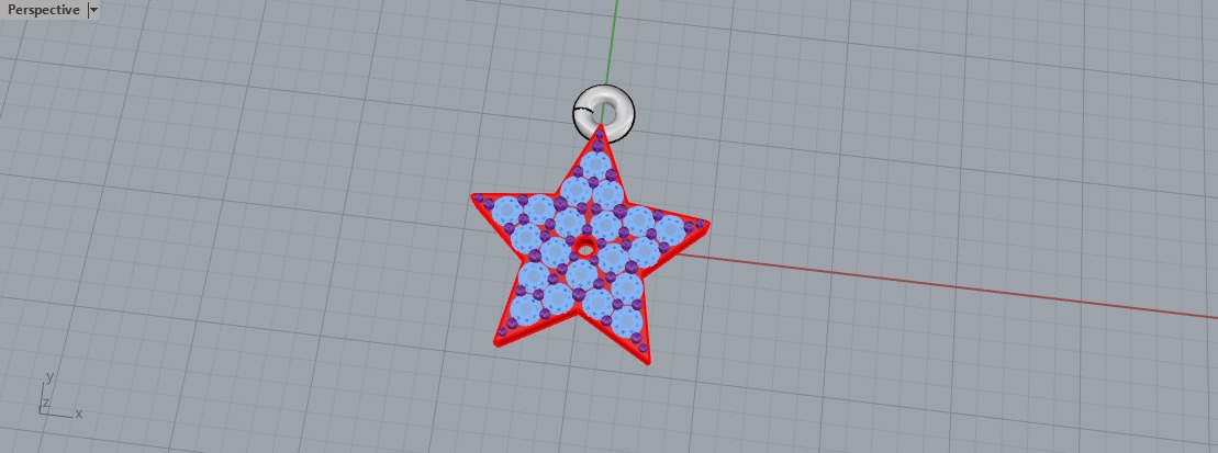 Star pendants 3D print model_3