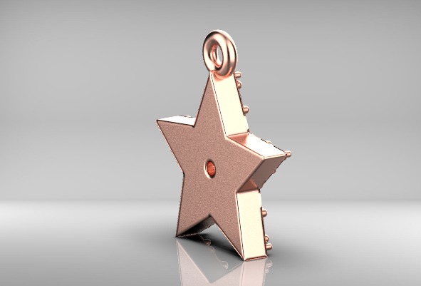 Star pendants 3D print model_16