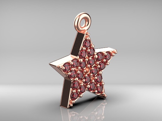 Star pendants 3D print model_17