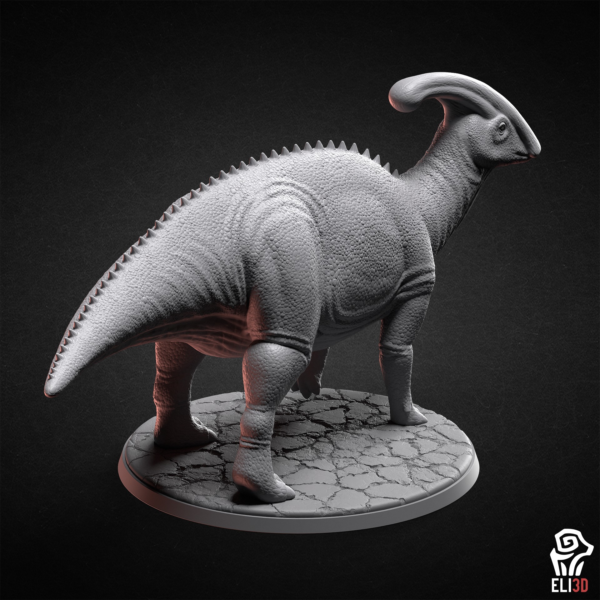 Parasaurolophus - Dino  3D print model_1