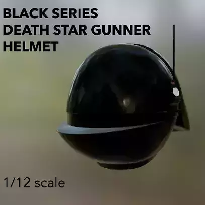 Black Series Death Star Imperial Gunner Helmet 6 inch scale