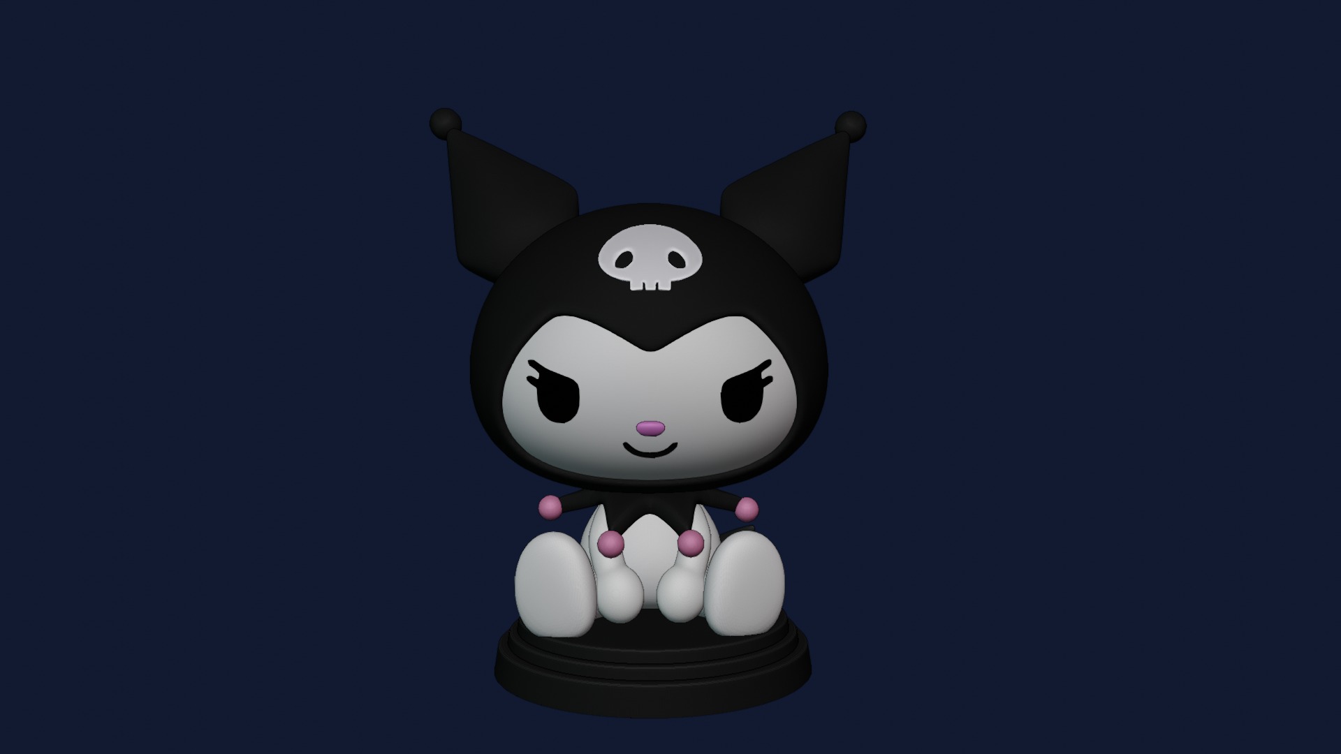 Kuromi Hello Kitty figure 3D model 3D printable | CGTrader