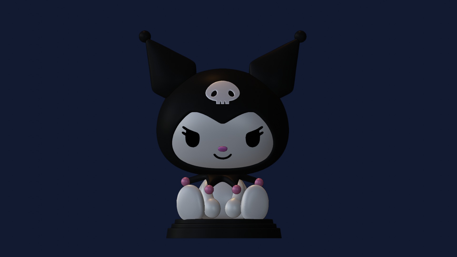 Kuromi Hello Kitty figure 3D model 3D printable | CGTrader