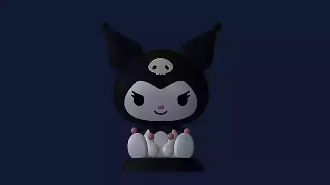 Kuromi Hello Kitty figure