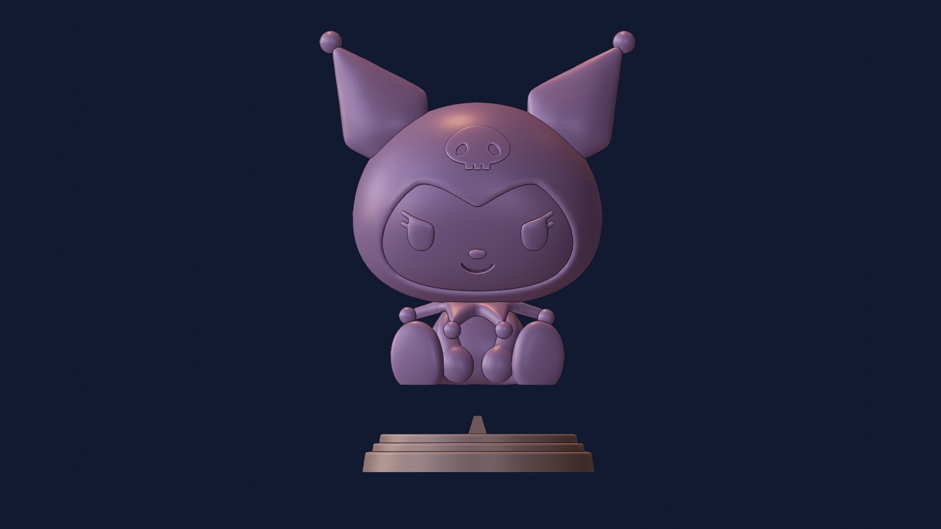 Kuromi Hello Kitty figure 3D model 3D printable | CGTrader