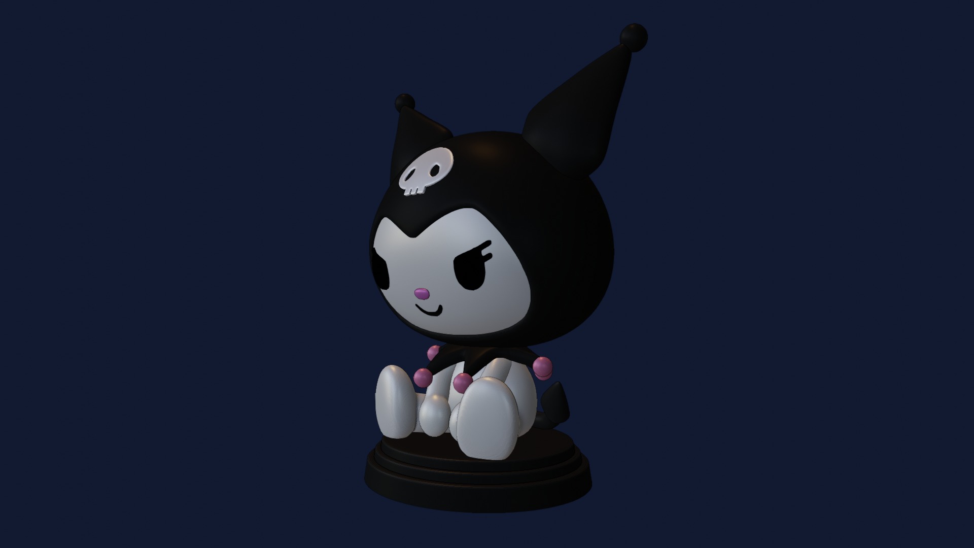 Kuromi Hello Kitty figure 3D model 3D printable | CGTrader