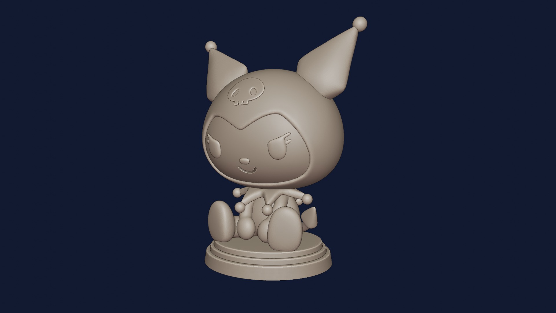 Kuromi Hello Kitty figure 3D model 3D printable | CGTrader