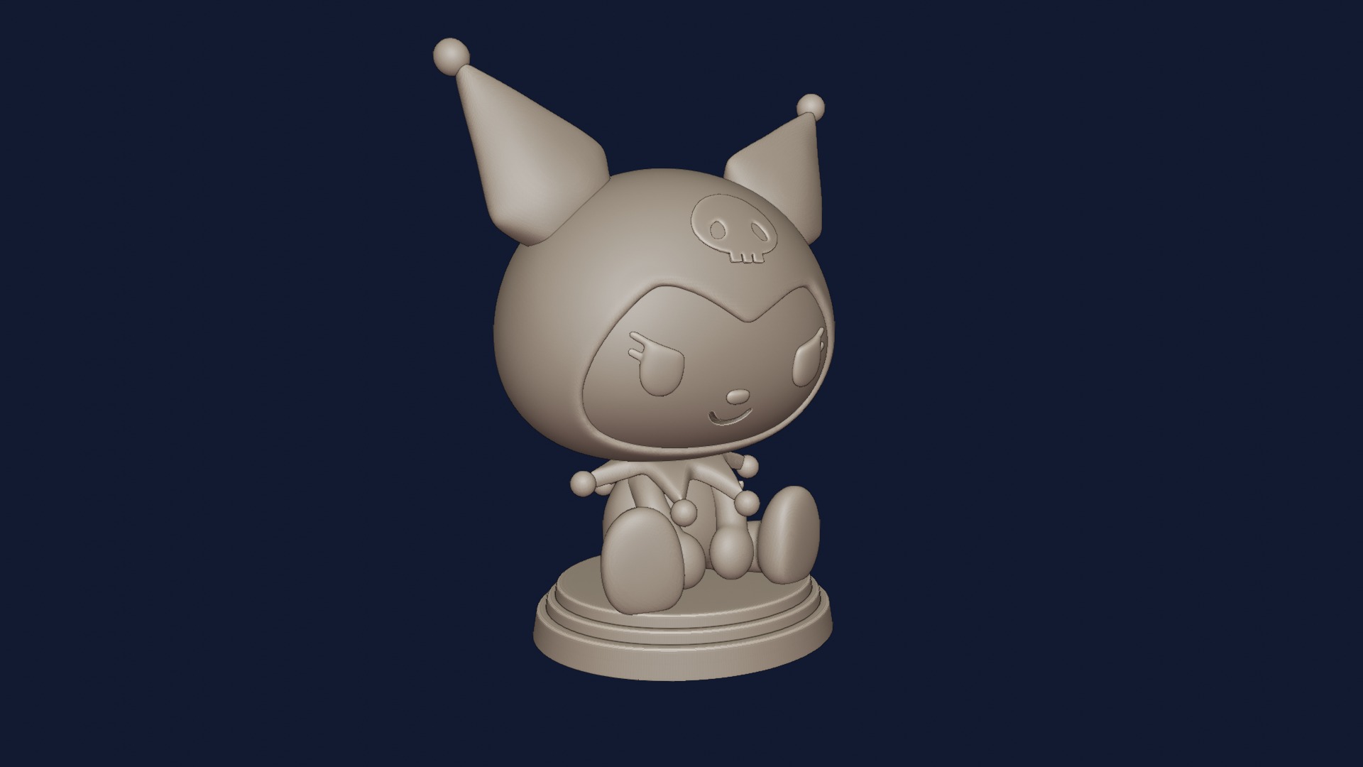 Kuromi Hello Kitty figure 3D model 3D printable | CGTrader