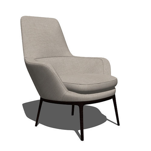 Caratos Armchair CA77A by BB Italia 3D model