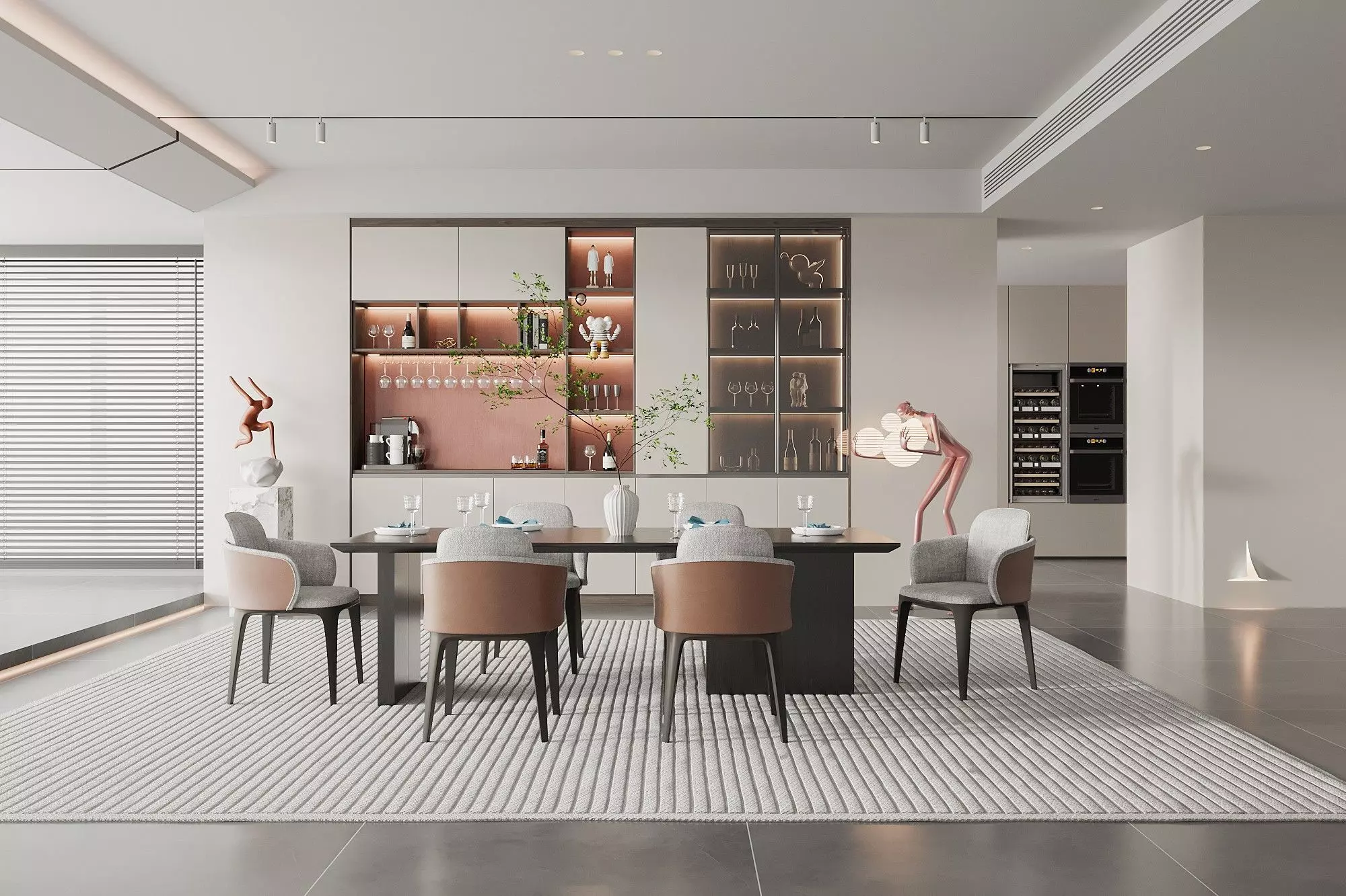 Apartment dining table 11 3D model_0