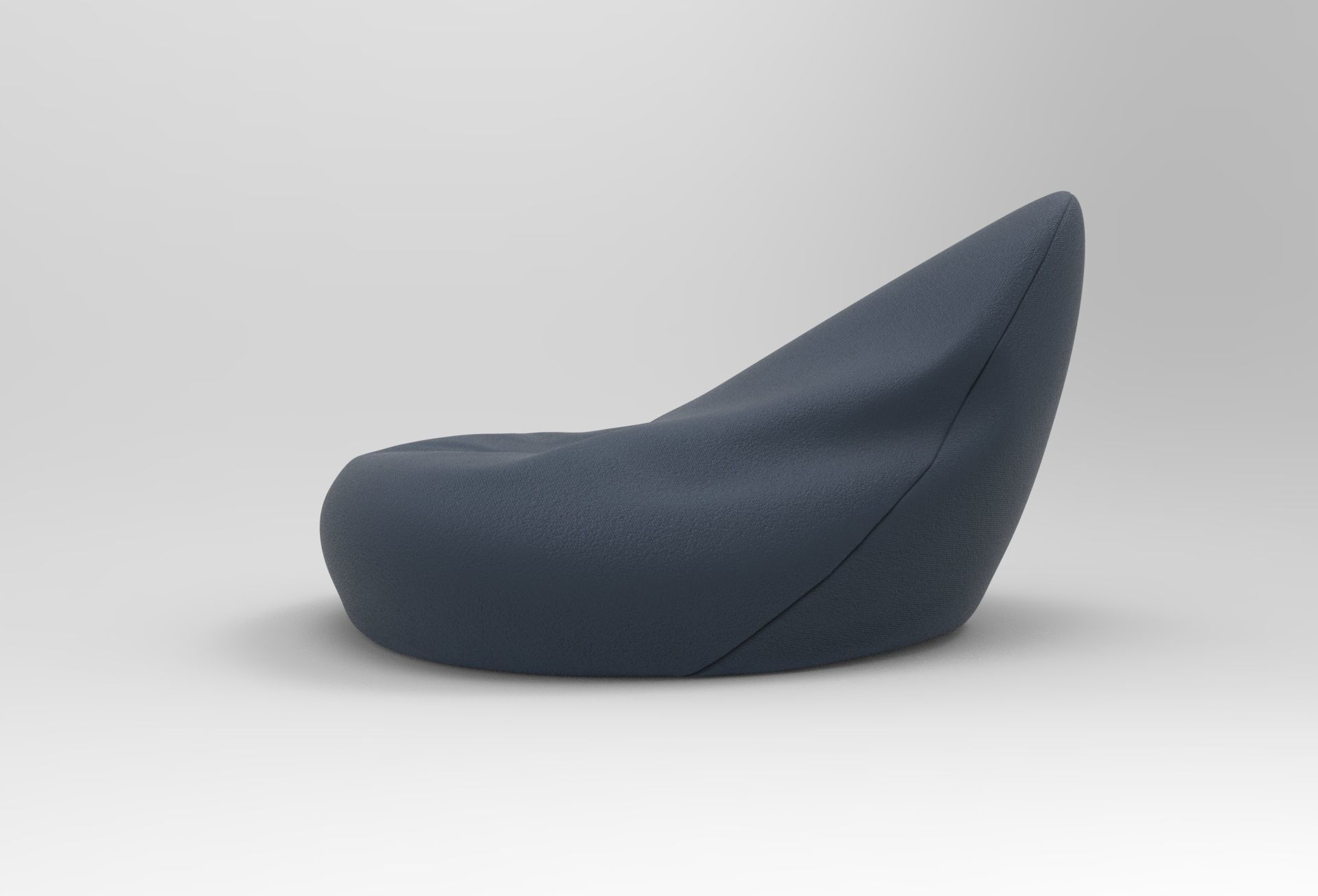 Zimba Mini Pouf Low-poly 3D model_3