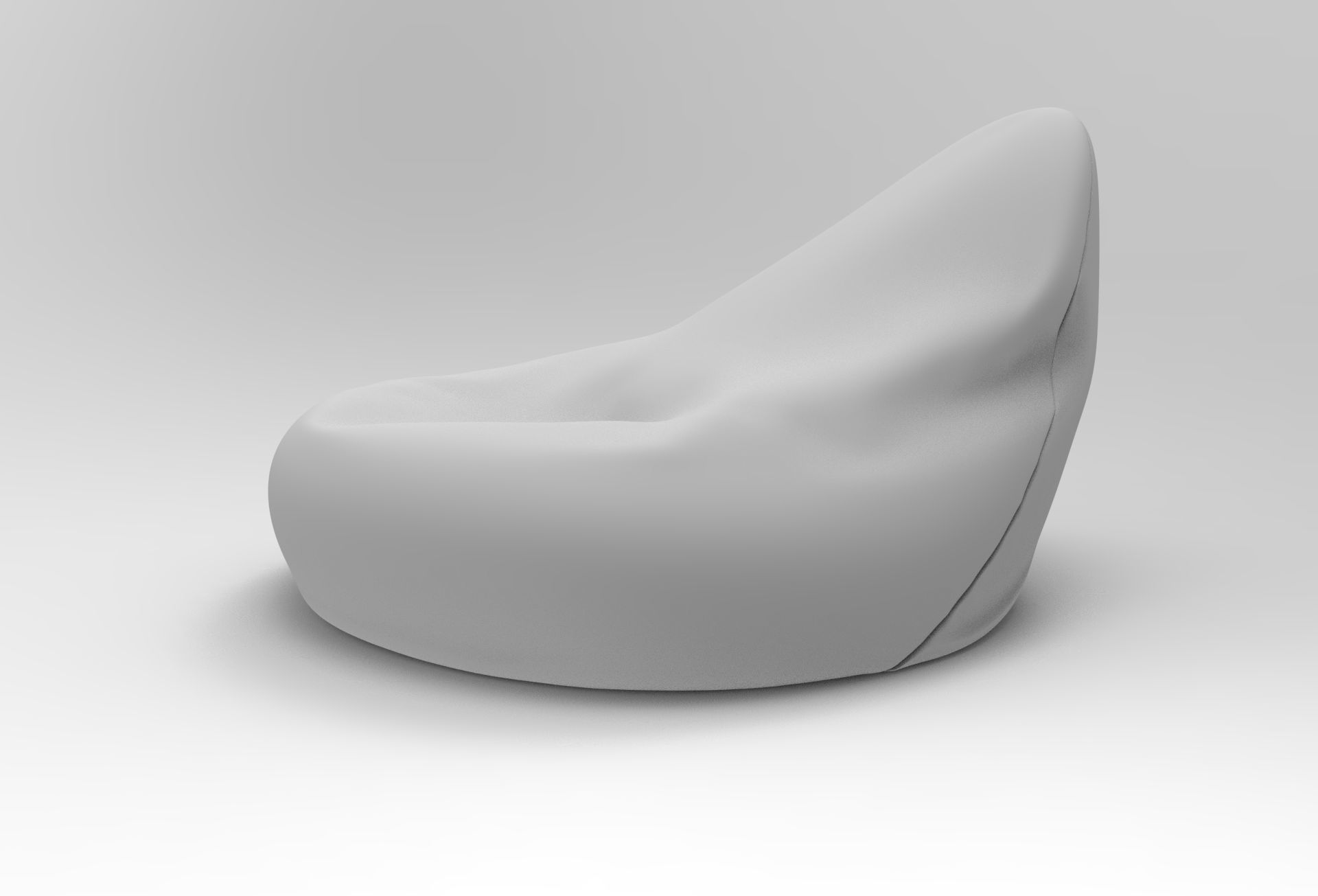 Zimba Mini Pouf Low-poly 3D model_8