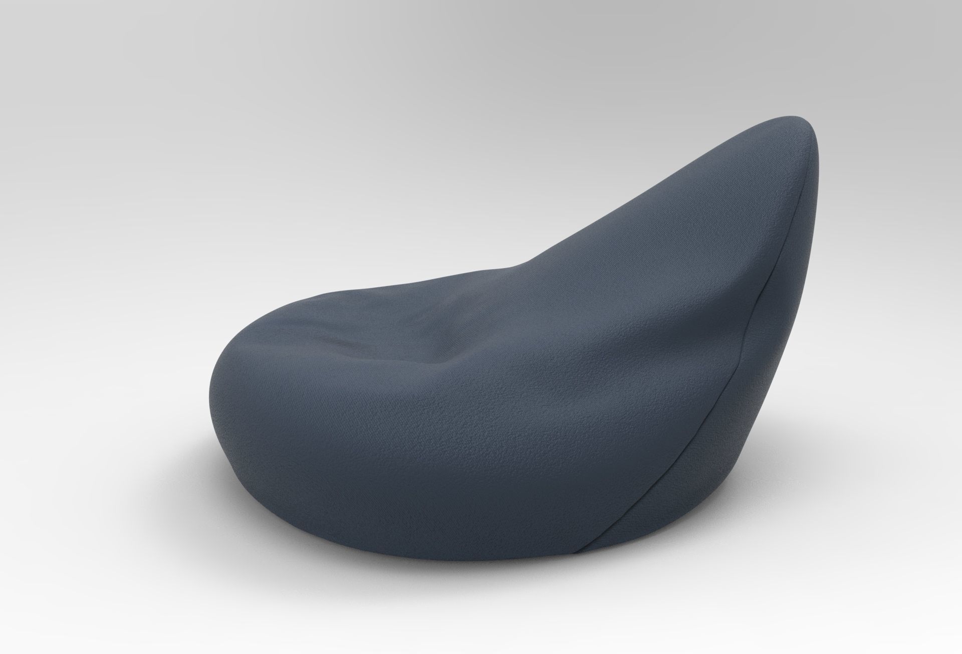 Zimba Mini Pouf Low-poly 3D model_2