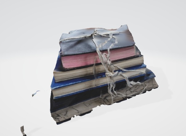 Old Book Pile Vintage 3D Asset 3D model_2