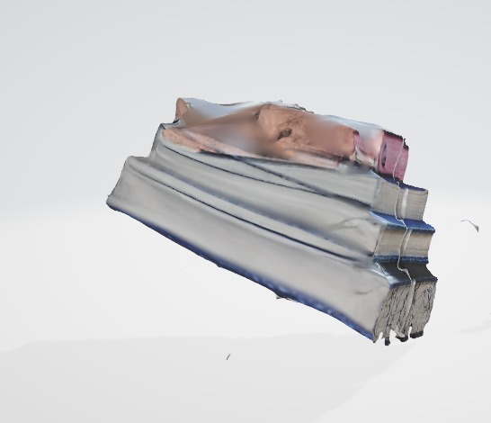 Old Book Pile Vintage 3D Asset 3D model_3