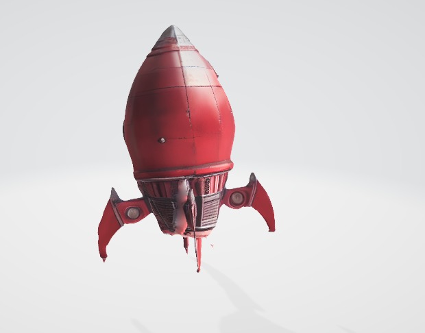 Rocket Cartoon 3D Model 3D model_4