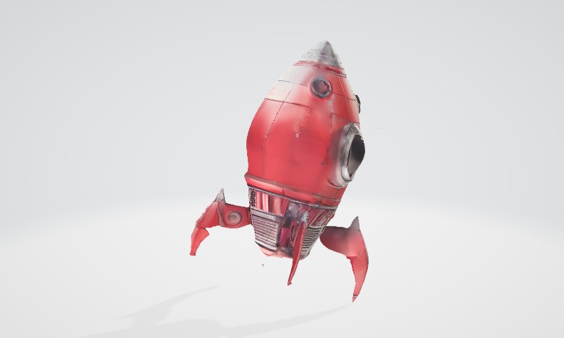 Rocket Cartoon 3D Model 3D model_3