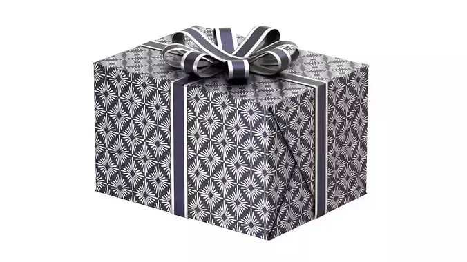 Christmas Box 14 Low-poly 3D model