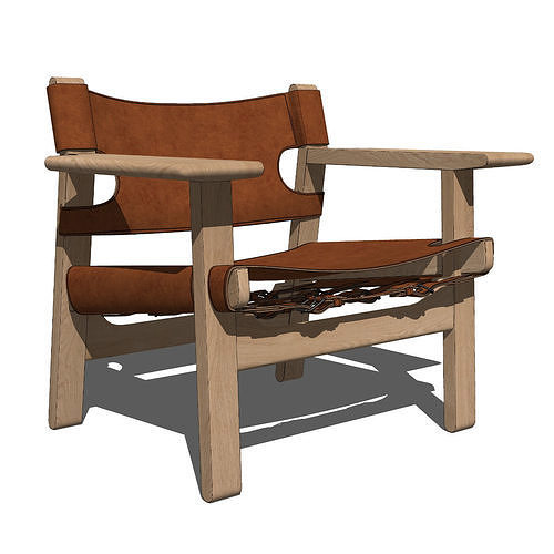The Spanish Chair by Fredericia 3D model