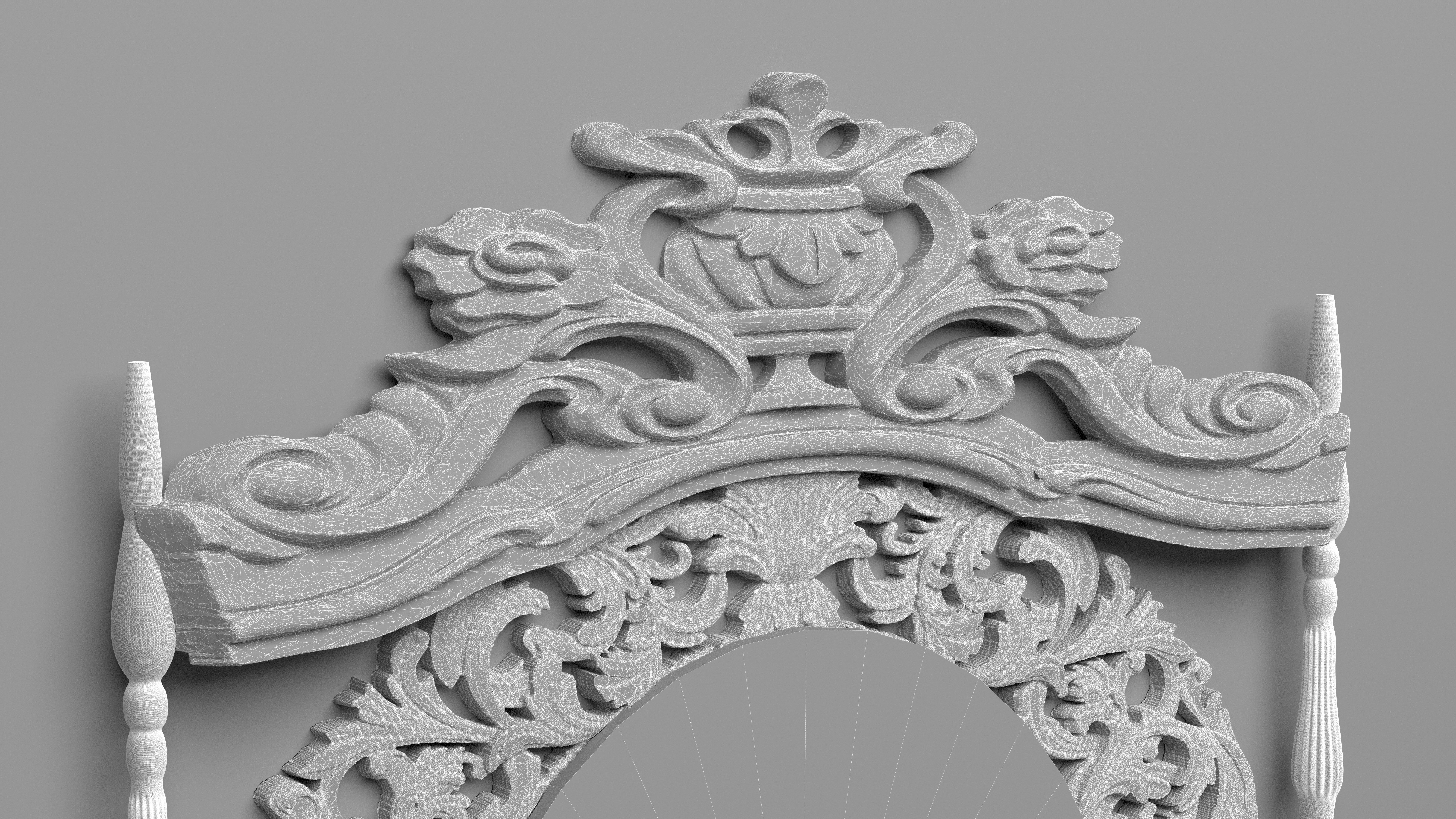 Wall Console 3D model_7