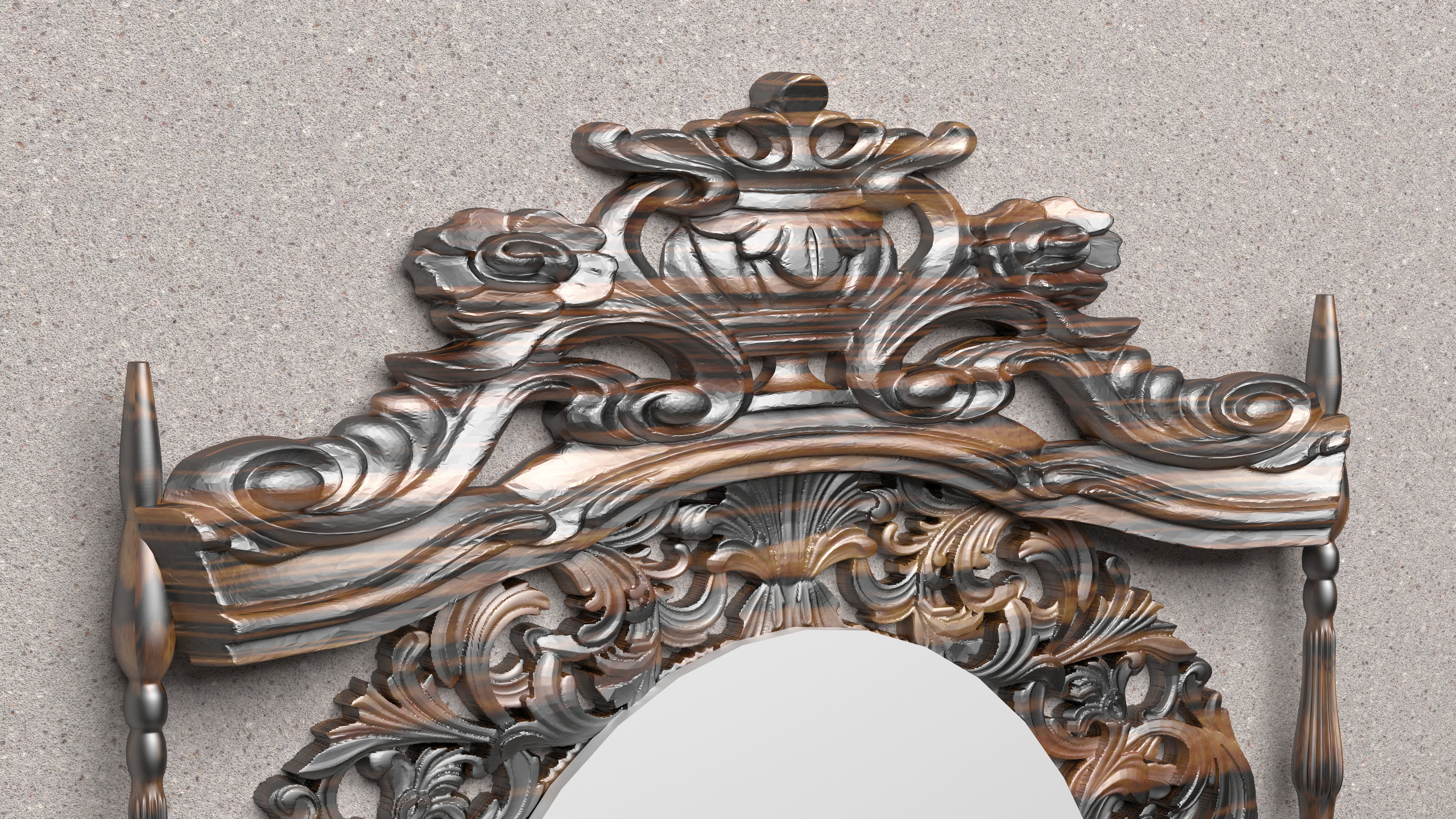 Wall Console 3D model_2