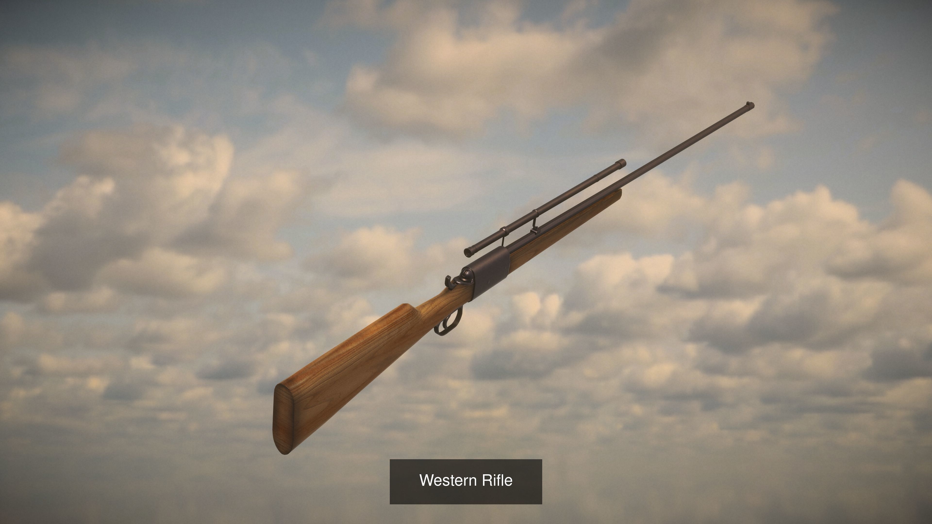 Western Weapon Pack 3D Model Collection_3