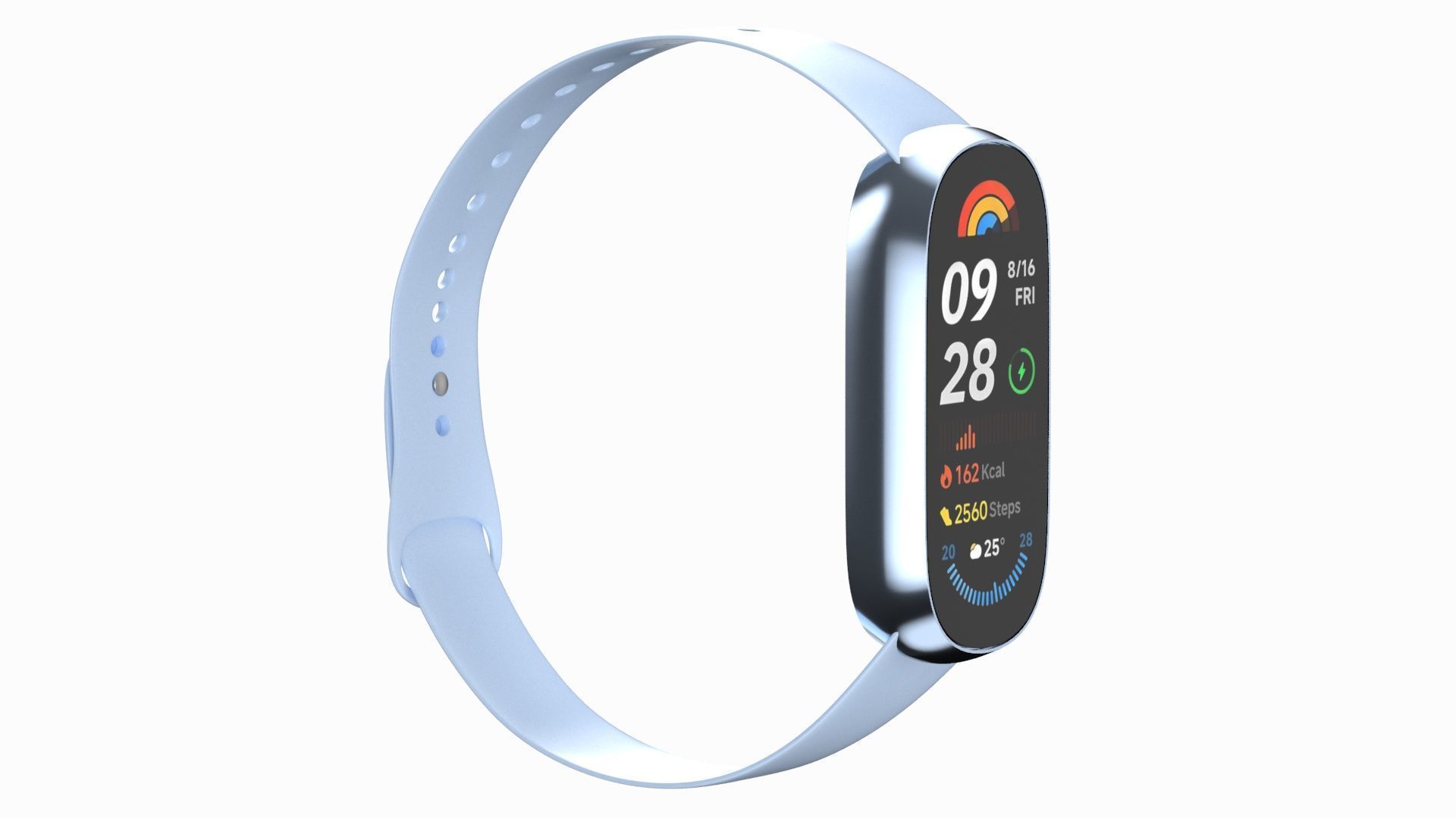 Xiaomi Smart Band 9 Blue 3D model_14