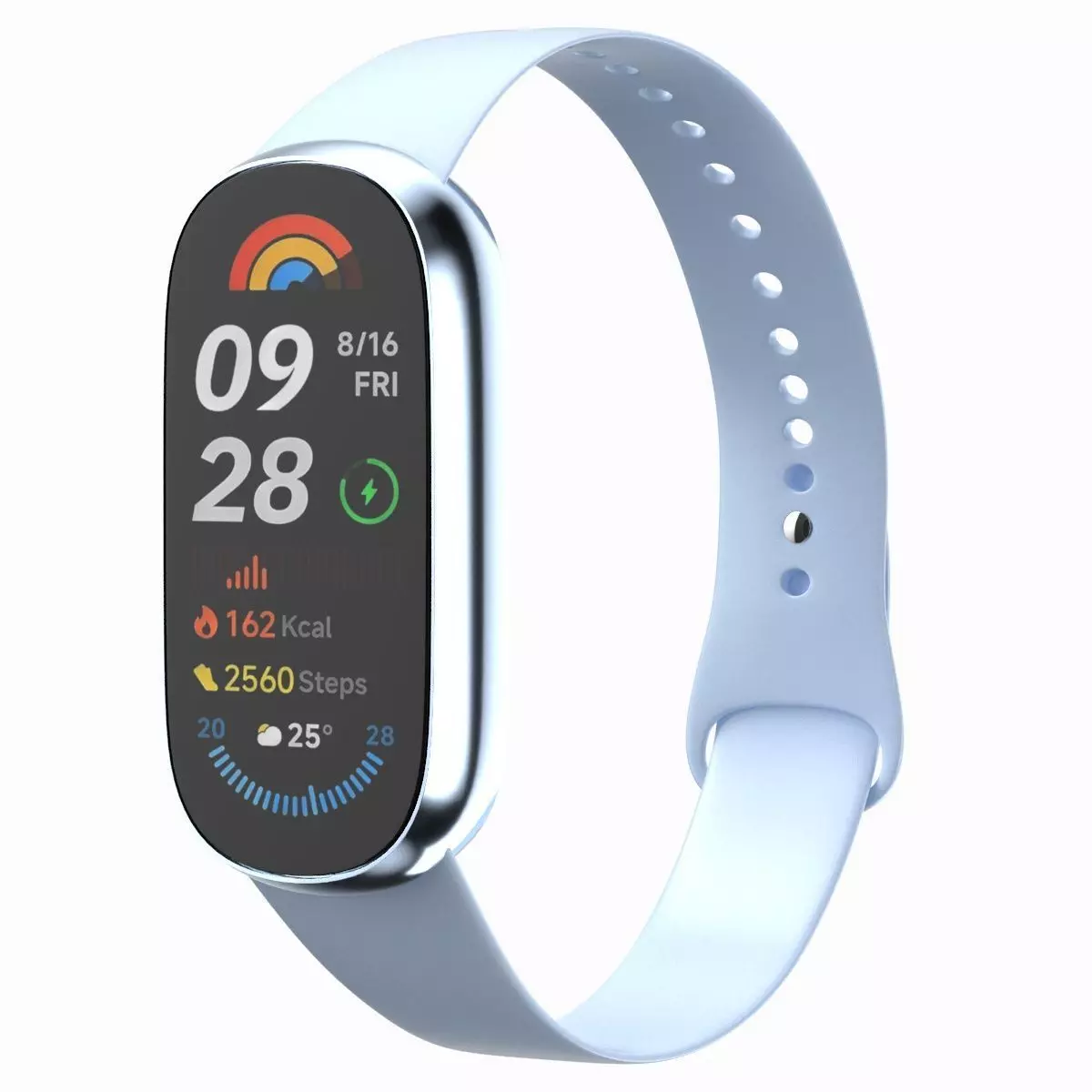 Xiaomi Smart Band 9 Blue 3D model_0