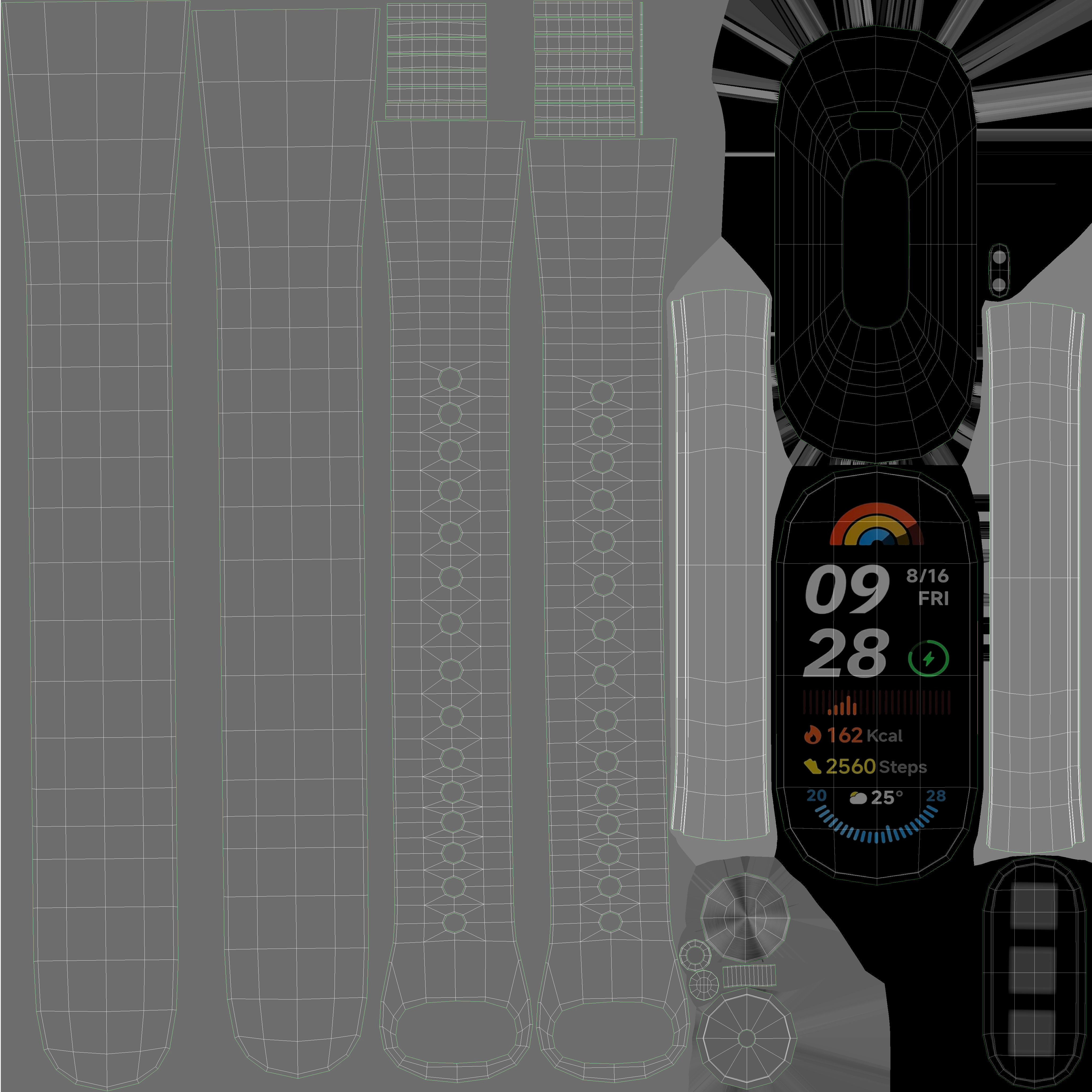 Xiaomi Smart Band 9 Blue 3D model_18