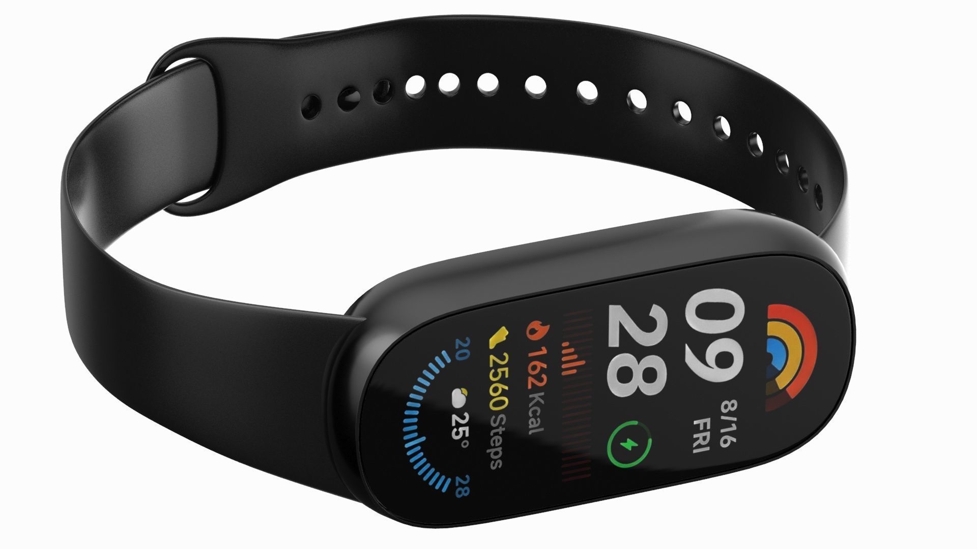 Xiaomi Smart Band 9 Blue 3D model_7
