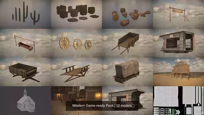 Western Game-ready Pack