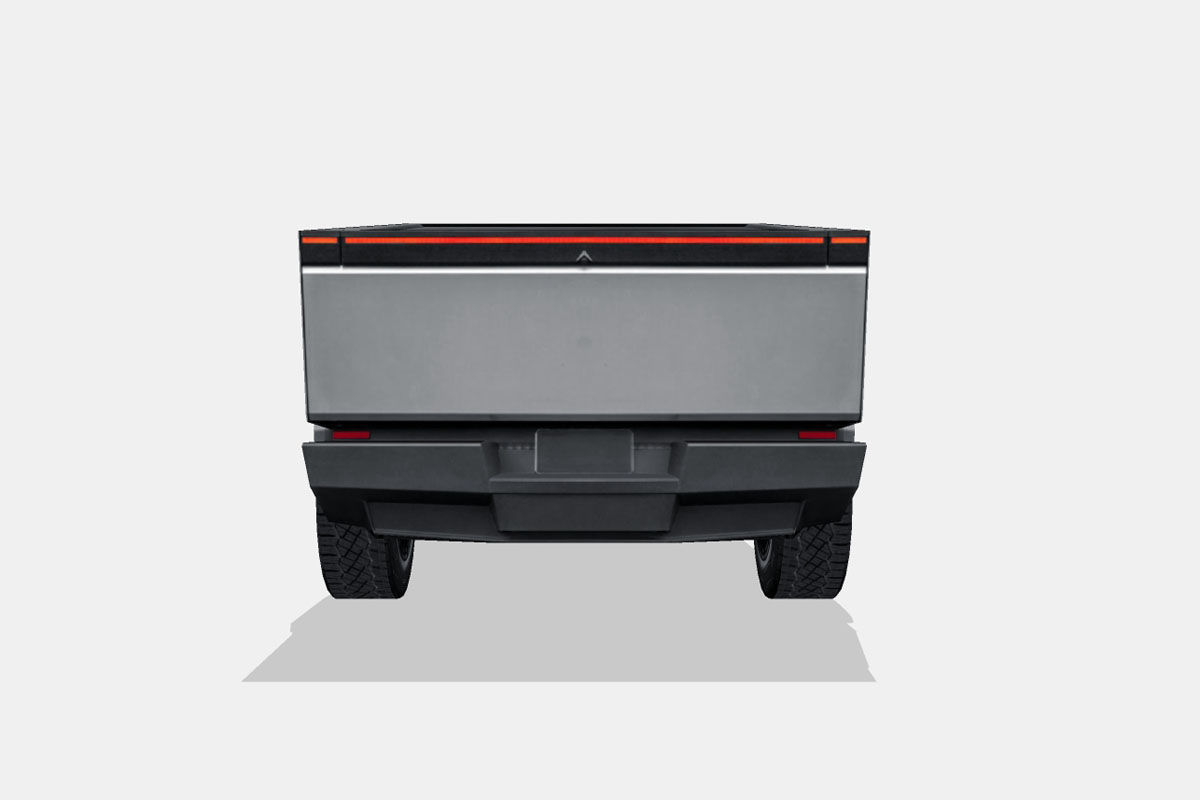 Tesla Cybertruck 2024 Low-poly 3D model_8