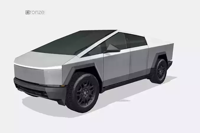 Tesla Cybertruck 2024 Low-poly 3D model