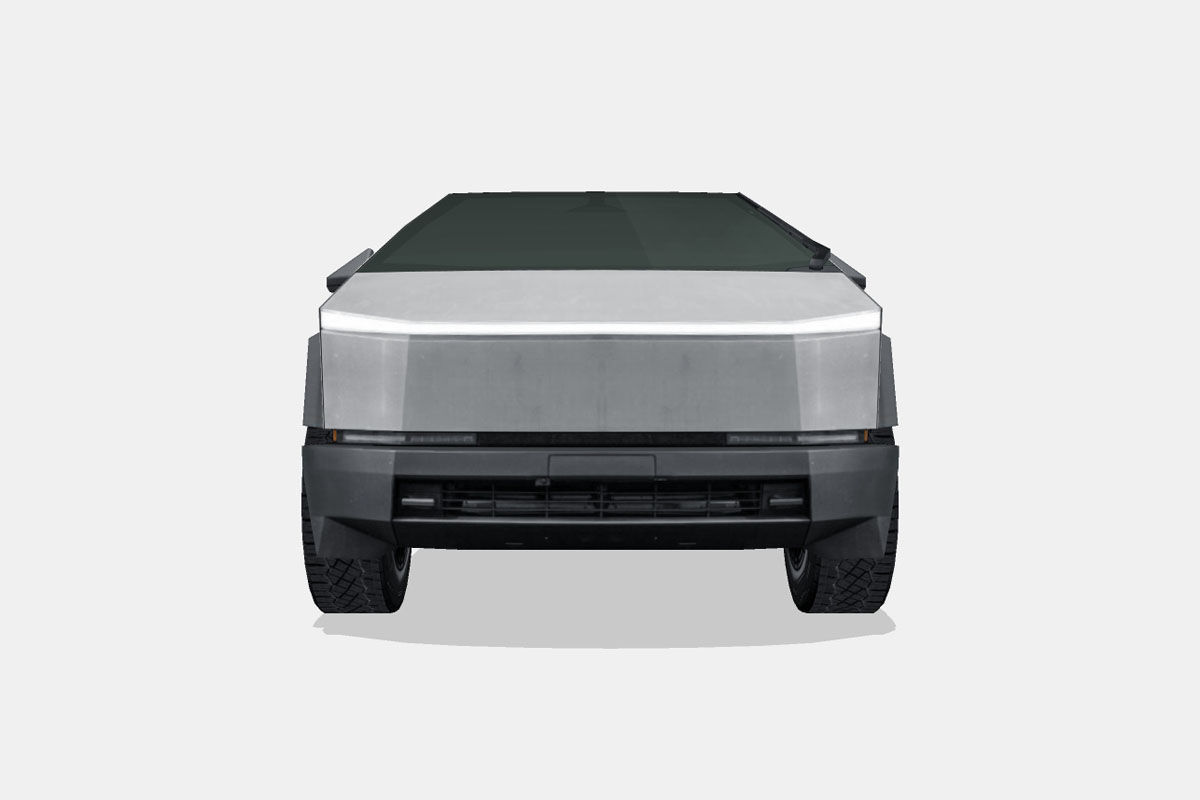 Tesla Cybertruck 2024 Low-poly 3D model_3