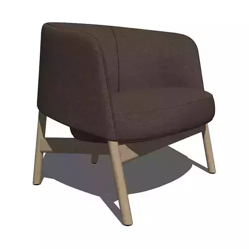 Collar Lounge Chair Wood by Bensen