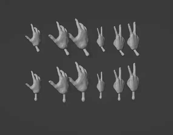 Star Wars Black Series Marvel Legends Spare Hands