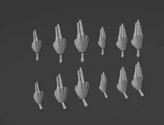 Star Wars Black Series Marvel Legends Salute Spare Hands