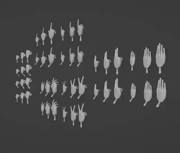 Star Wars Black Series Marvel Legends Complete Set Spare Hands