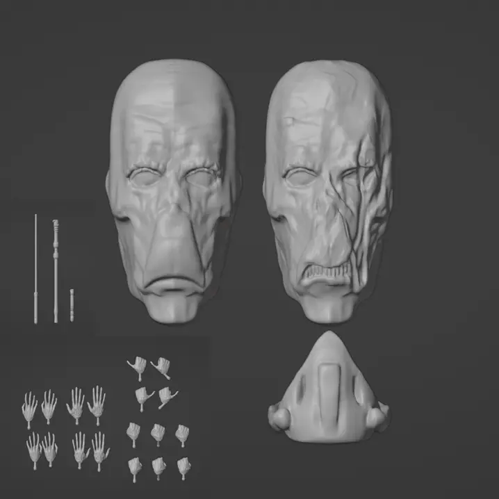 Star Wars the Black Series Darth Plagueis Head hand bundle kit 3D print model_0