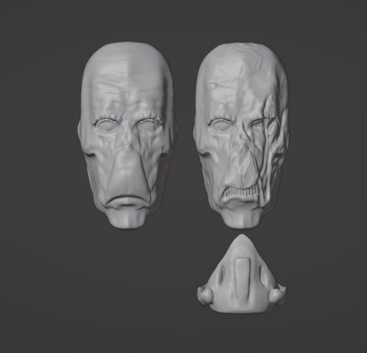 Star Wars the Black Series Darth Plagueis Head hand bundle kit 3D print model_3