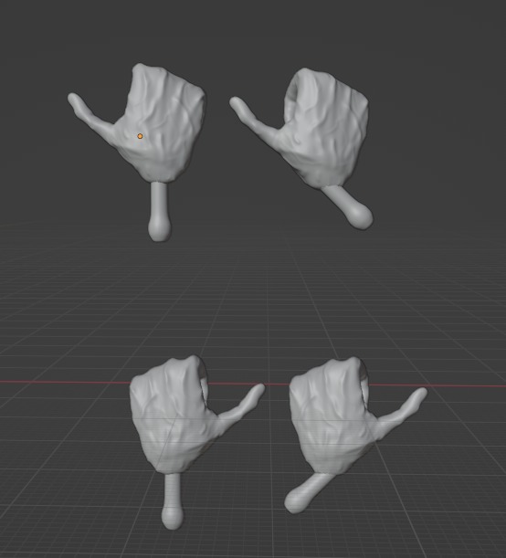 Star Wars the Black Series Darth Plagueis Head hand bundle kit 3D print model_7