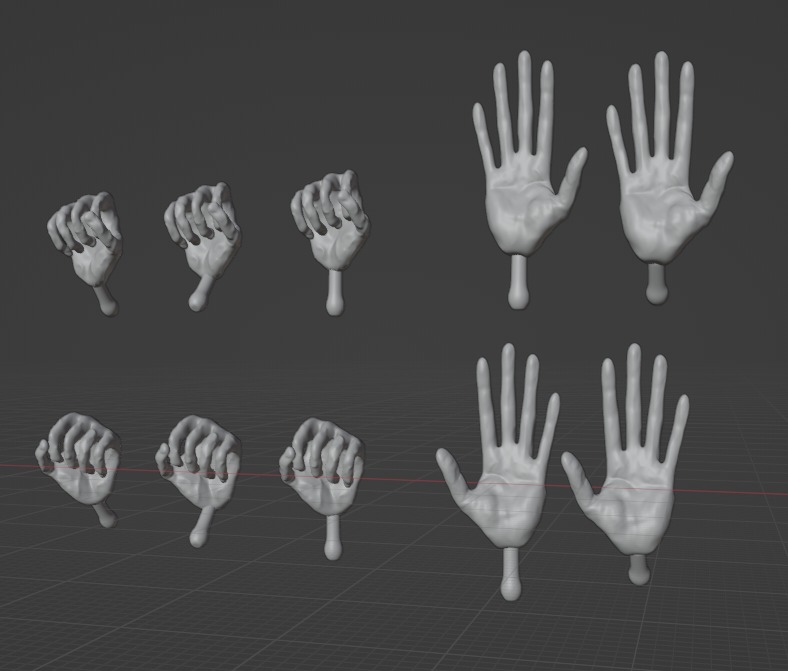 Star Wars the Black Series Darth Plagueis Head hand bundle kit 3D print model_11