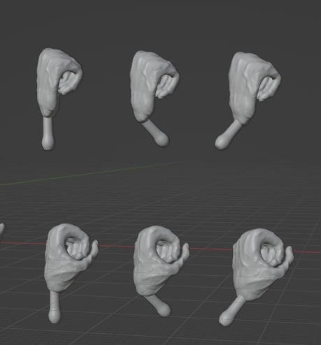 Star Wars the Black Series Darth Plagueis Head hand bundle kit 3D print model_6