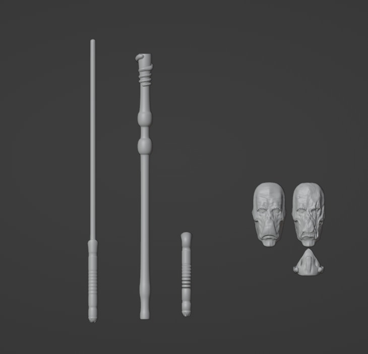 Star Wars the Black Series Darth Plagueis Head hand bundle kit 3D print model_4