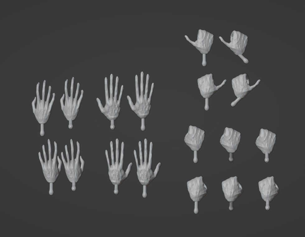 Star Wars the Black Series Darth Plagueis Head hand bundle kit 3D print model_12