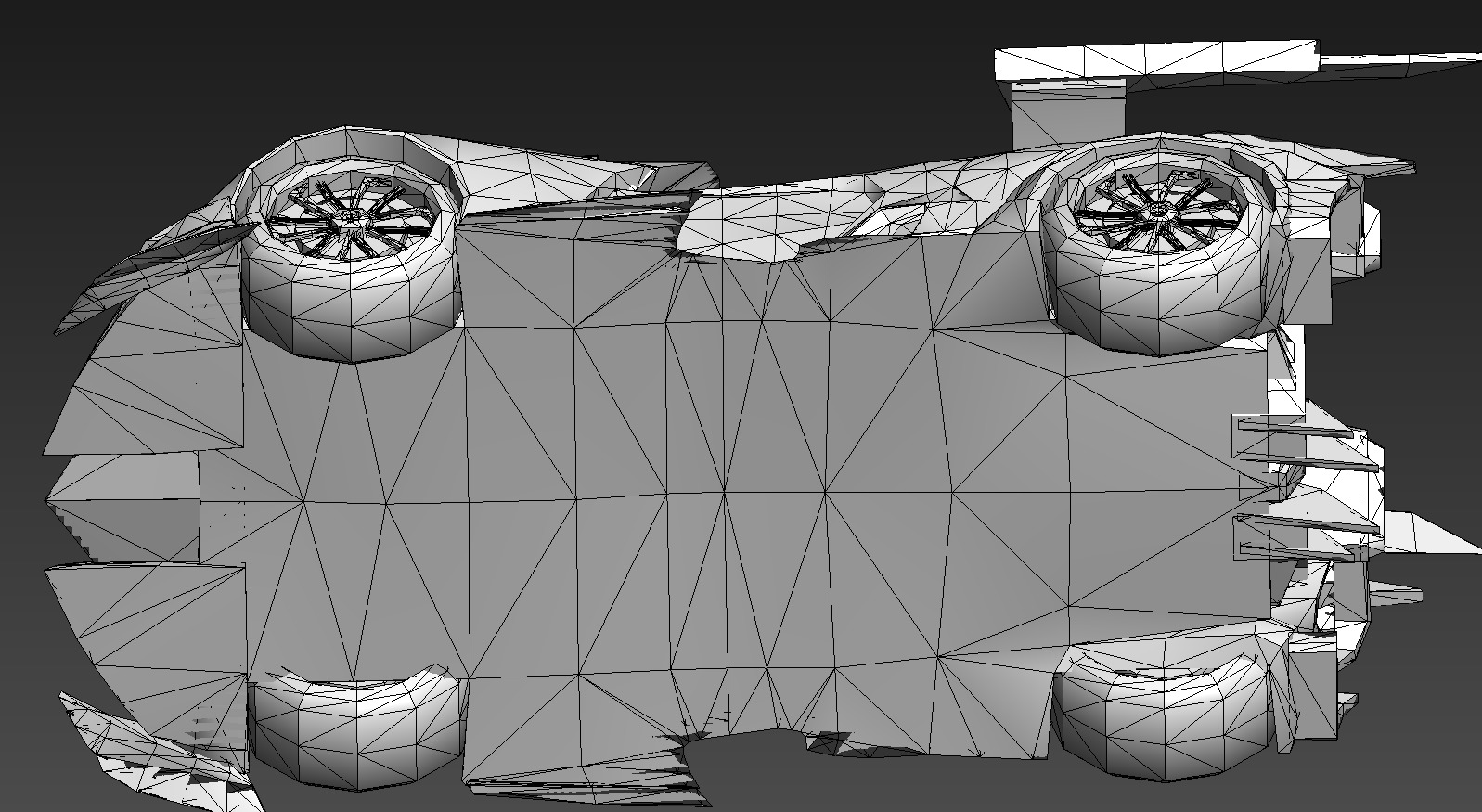 racing car Low-poly 3D model_11