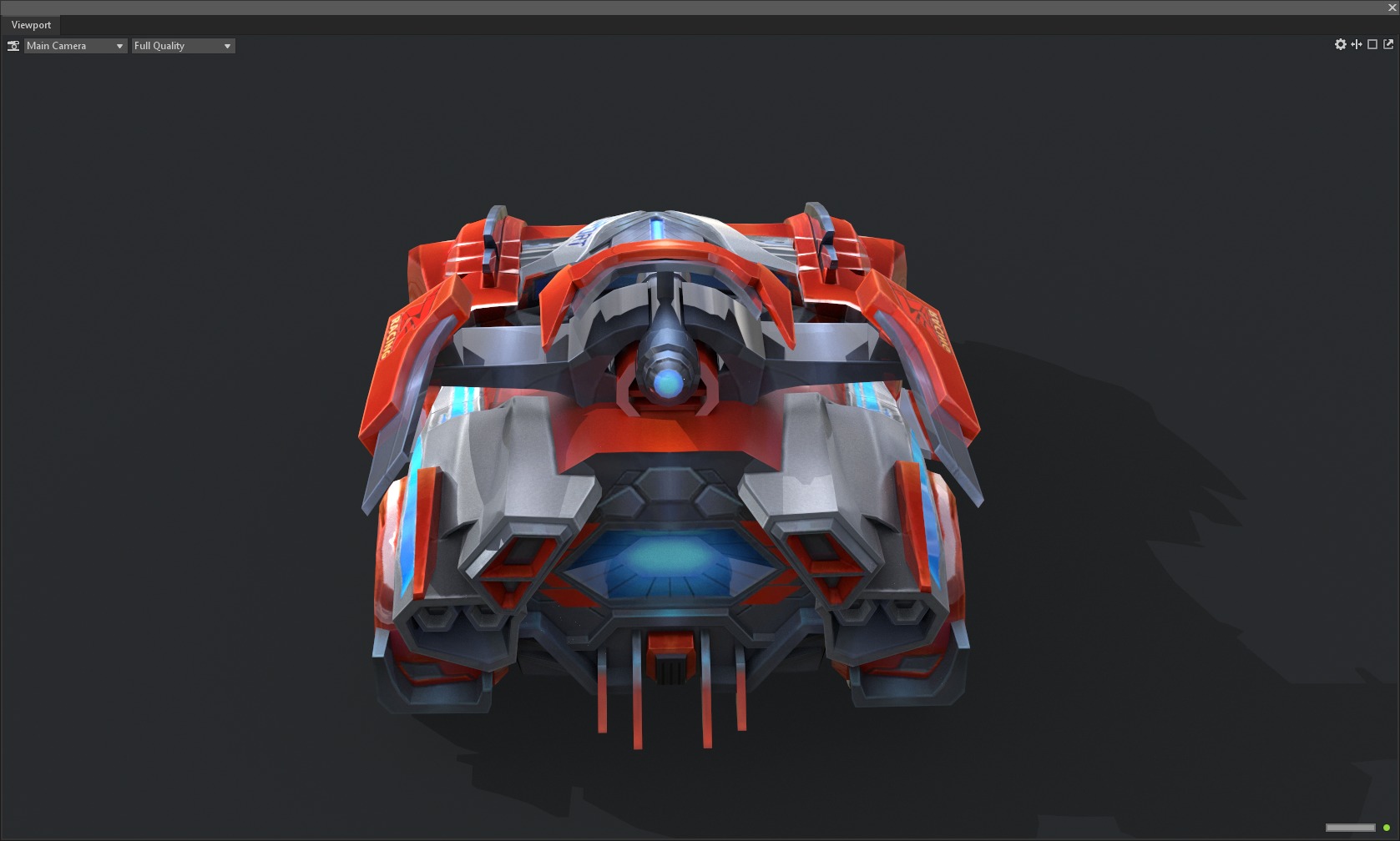 racing car Low-poly 3D model_4